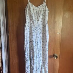 Old Navy sleeveless linen jumpsuit.